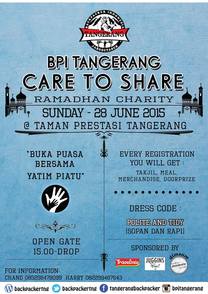 H-2 Ramadhan charity #careToshare, terimakasih utk para donatur dan sponsor <a href="/travelmie/">travelmie</a> <a href="/jugginsproject/">JUGGINS</a> @mameto_dimsum