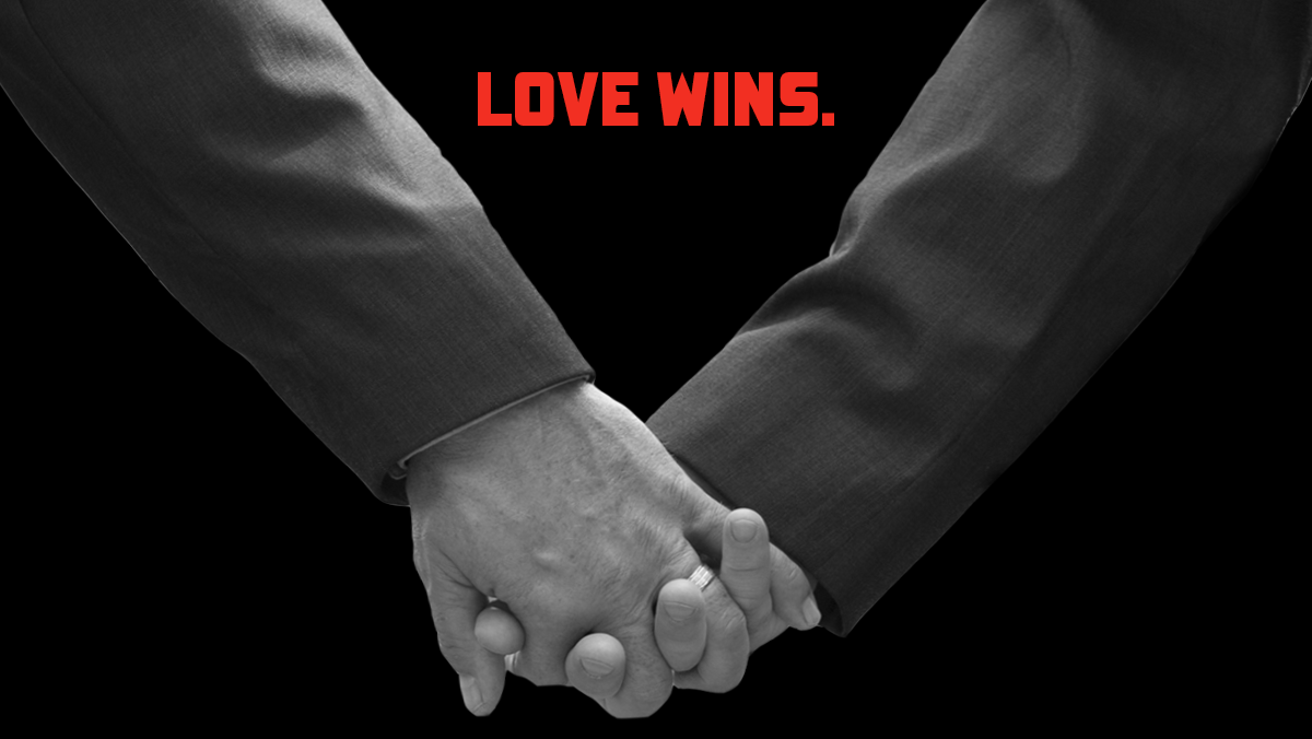 Love wins. #MarriageEquality