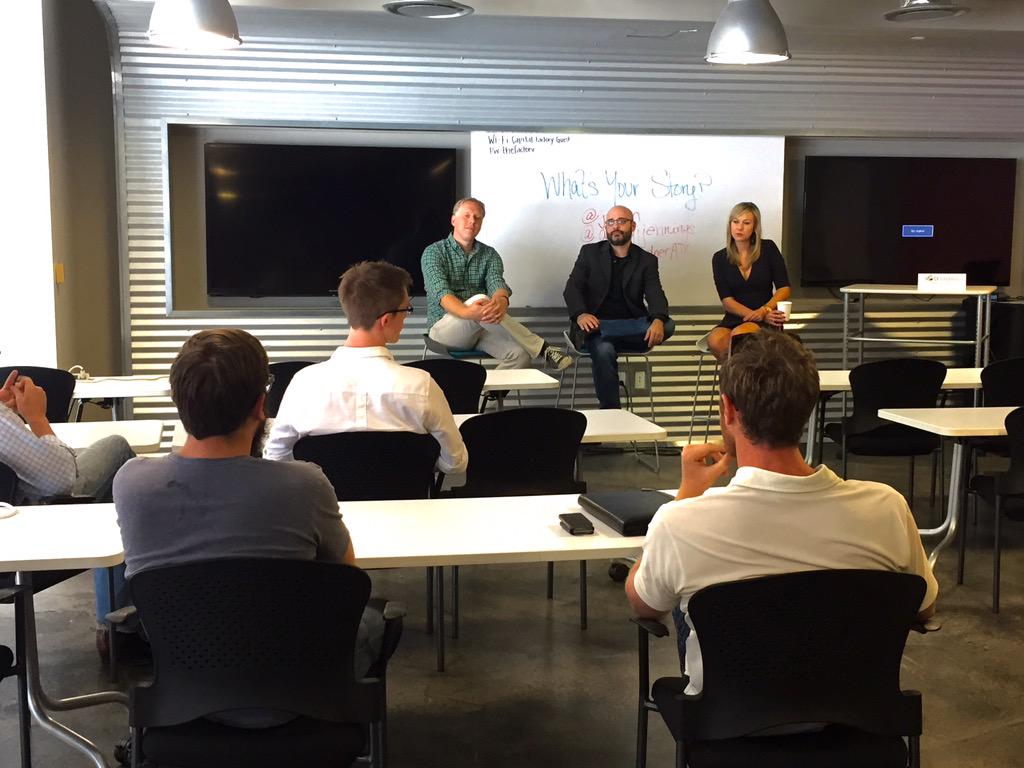 WideAwakeFilm's tweet photo. CF Studios "What's Your Story?" AMA @CFStartupEvents @ashleyjjennings @jrubin @MarkGardnerATX http://t.co/PJTFClakpS