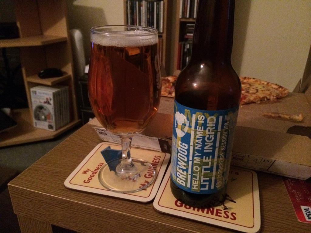 Next delicious ale is 'hello my name is little Ingrid' from <a href="/brewdog/">BrewDog</a>