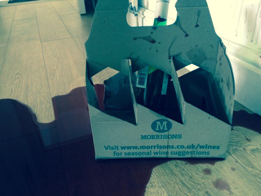 Morrisons wine carrier sale