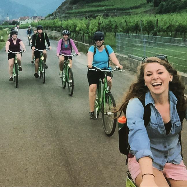 UWEC_CETS's tweet photo. A bike tour about the geography of the Wachau Valley is a favorite activity among students! http://t.co/unTuNcsSwY