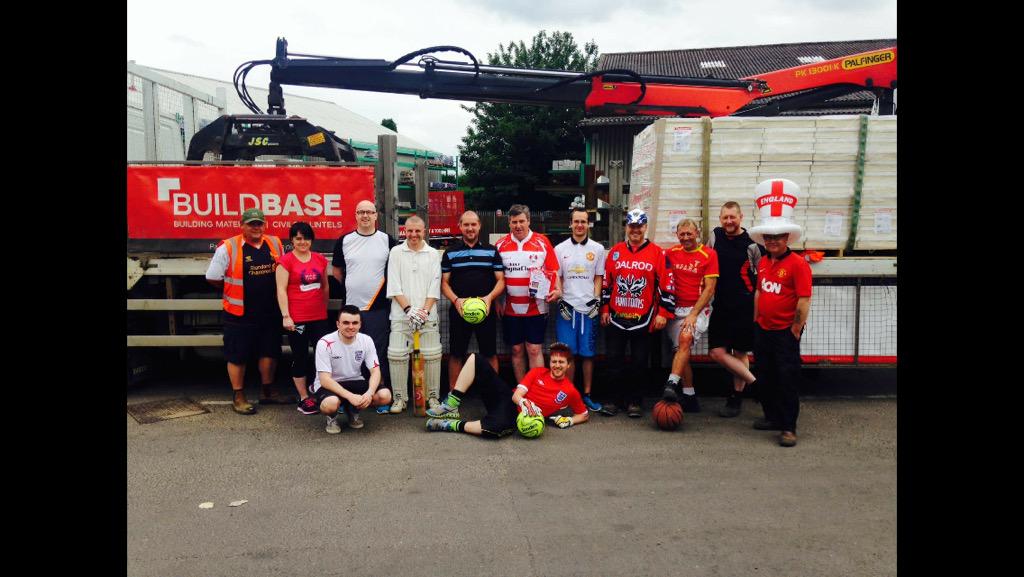BuildbaseSpald's tweet photo. Great successful day @ Buildbase Spalding, raising money for @CR_UK #cancerresearch #spalding #charityday some staff! http://t.co/NdJbx914ms