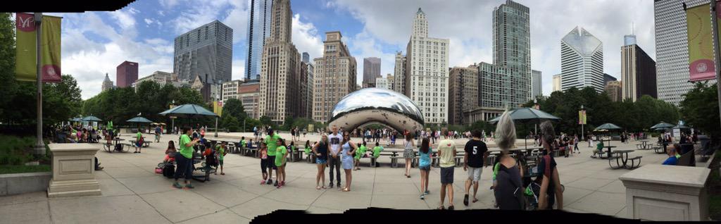 CatawbaBusiness's tweet photo. KSOB at Millenium Park! @PBL_National Integrated Mktg Campaign finals for Morgan and Martha @ 6 pm &amp; workshops today! http://t.co/QdbPRb9MCG