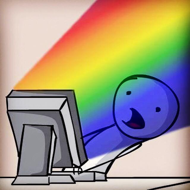 LakersJo's tweet image. This was me when I turned on my phone and computer this morning!#MarriageEquality #WayToGoUSA #LGBT #NotAboutReligion