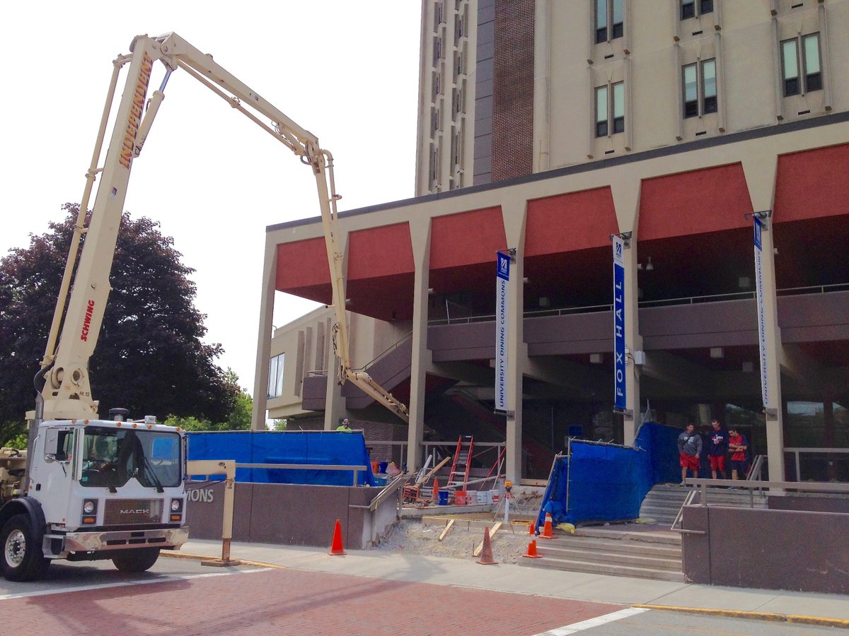 UMassLowell's tweet photo. When you visit #UMassLowell Fox Hall this fall, you’ll find a completely renovated entry plaza. #WhileYouAreOut #UML http://t.co/tOPNgTmgfo
