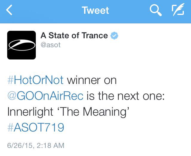 Let's vote 
@DJ_INNERLIGHT - THE MEANING 
as #FutureFavorite on #ASOT719 

Click here : 
astateoftrance.com/futurefavorite/

👍🏻😎
