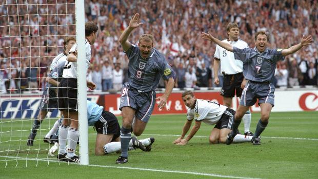 England's tweet photo. ON THIS DAY 19 years ago England lost to Germany on pens at Euro 96. @thebarberfan looks back http://t.co/JvNIYe2Hda http://t.co/2HNmlV2z8M