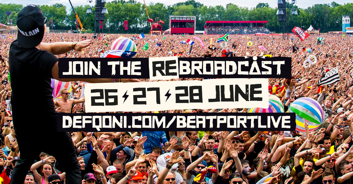 Q_dance's tweet image. Missed out on the #Defqon1 livestream? Join #Defqon1LIVE at 19:40 CEST on Defqon1.com/BeatportLIVE!