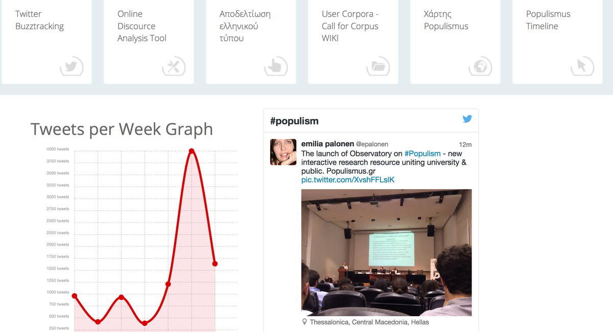 The observatory.populismus.gr just launched! #populism