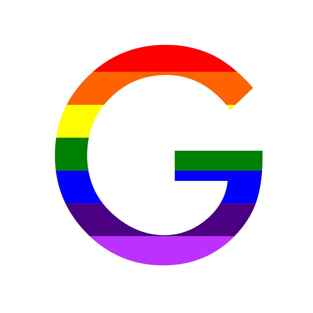 GradientCreates's tweet photo. To celebrate #GayMarriage in the USA and #Pride this weekend we have turned our G into a pride flag. #LoveIsLove http://t.co/tcMjOtPLJ1