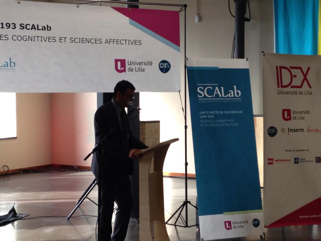 CNRS_HdF's tweet image. Fabrice Boudjaaba (INSHS) &quot;ce projet s&apos;inscrit parfaitement ds les priorités du @CNRS&quot; Inaug. #SCALab @univ_lille