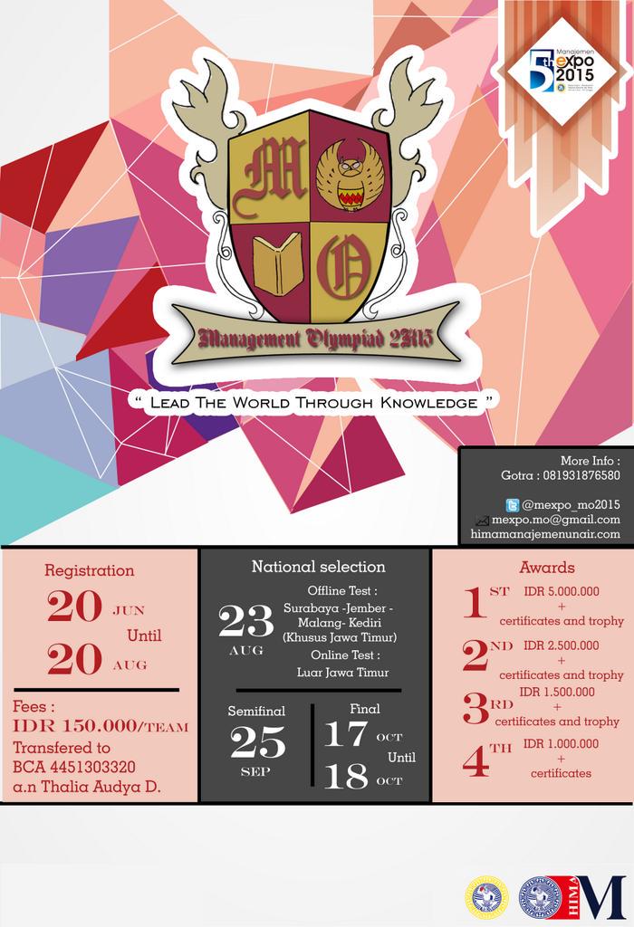 HIMA S1 Manajemen UNAIR Surabaya presents MANAGEMENT OLYMPIAD 2015 u/ SMA sederajat. Lets join us ! <a href="/SMAN12BDL/">SMAN 12 B. LAMPUNG</a>