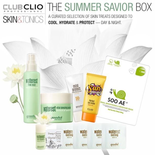 skinandtonicsKT's tweet photo. My Clio #SummerSavior box is live and available! You can see details about what I selected… http://t.co/HM9u5fqpEa http://t.co/2BCbzX0MzJ