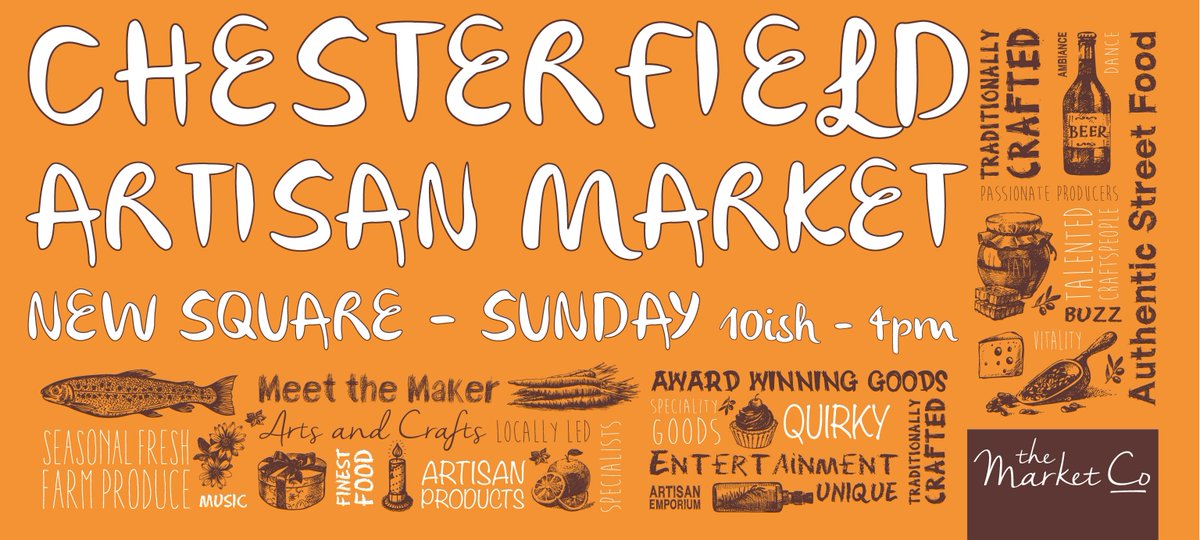 _TheMarketCo's tweet image. @HelpChezzy #Chesterfield Artisan Market SUNDAY!
