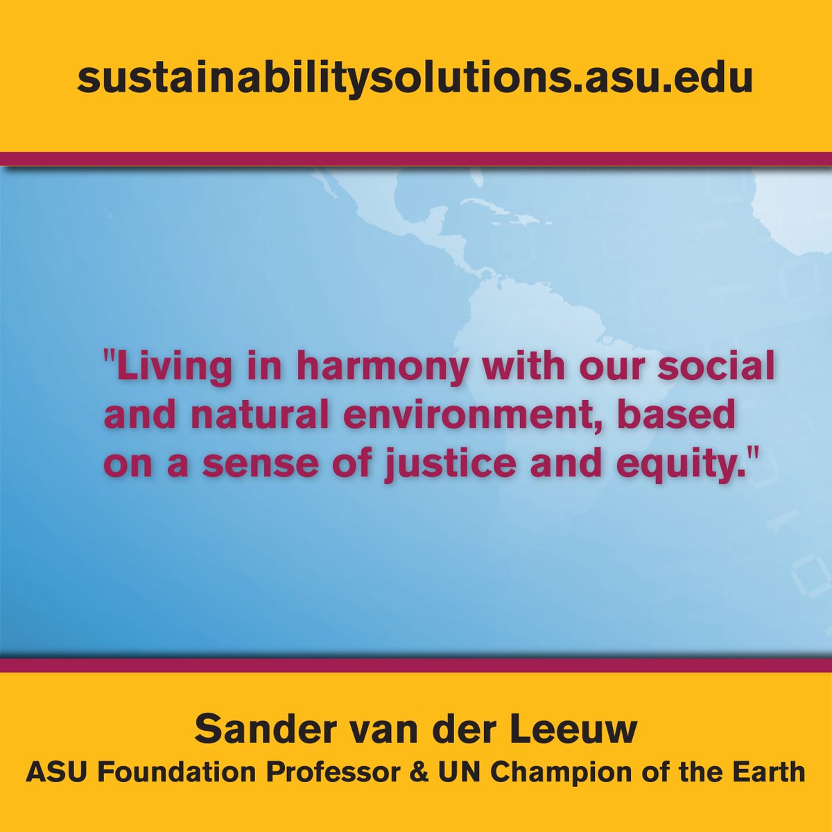 WSSIatASU's tweet photo. What is your definition of #sustainability? #SolutionADay http://t.co/CE4zKPM1kV http://t.co/27kNv6prp1