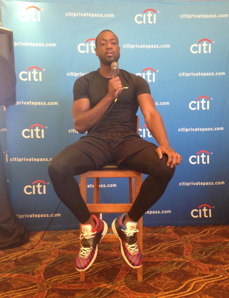 DwyaneWade's tweet image. Tough questions from campers at my @citiprivatepass @procamps youth fantasy camp yesterday