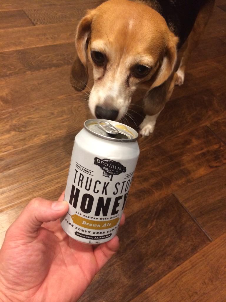 chloescanbeer's tweet photo. Back Forty - Truck Stop Honey - 3.75 tailwags @Back40tweets #brownlikeme http://t.co/7zNYD13P53