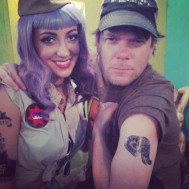 KyleOnKeys's tweet photo. Woke up this morning and found this photo on my phone. And a new tattoo on my arm. Electric forest can get wild at … http://t.co/yadhyX4aza