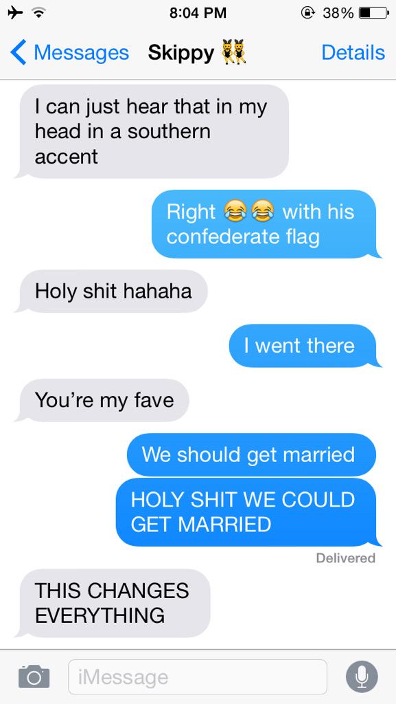 murve517's tweet photo. I can finally marry the love of my life today. @baileysutton #IsSheJoking?? #MrsDynamicDuo #MrsMurveAndSkippy http://t.co/pRuygaXziH