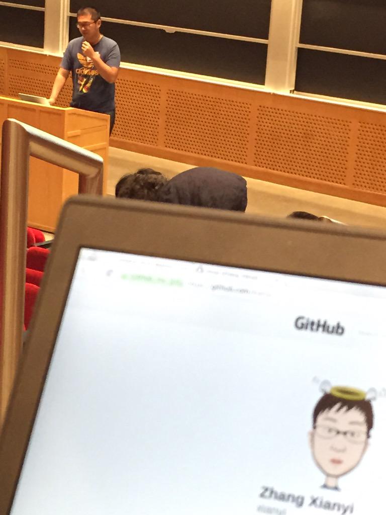 dontusethiscode's tweet photo. Zhang Xianyi at #juliacon2015 on OpenBLAS and BLIS. http://t.co/L9AQzMpfAK