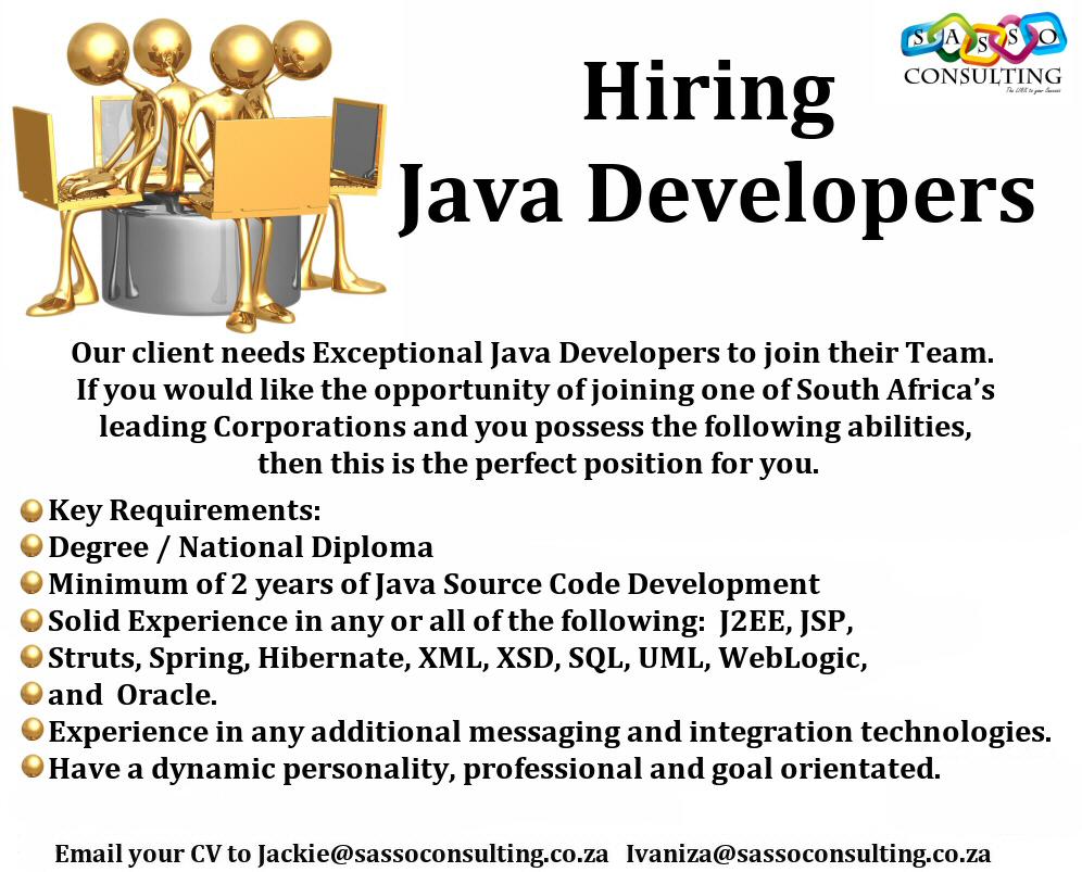 CurvshCG's tweet image. We need &quot;EXCEPTIONAL&quot; #JavaDevelopers for leading SA Company #integrationtechnology #Java #developers
