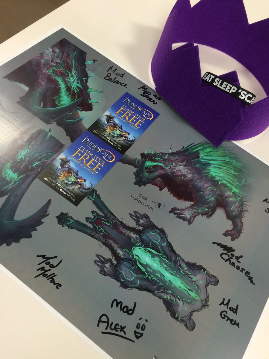 RuneScape's tweet image. #FreeStuffFriday time! You could win all of these goodies!

Simply RT &amp;amp; follow to enter! T&amp;amp;Cs: bit.ly/RSCompTCs