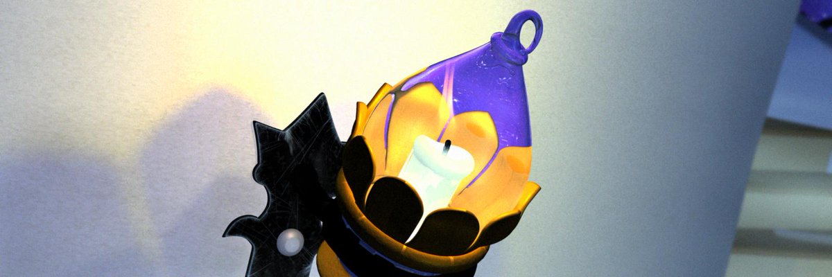 apnance's tweet image. Testing particle effects, trying to get a decent flame that stands out against the gold candle holder. #animation