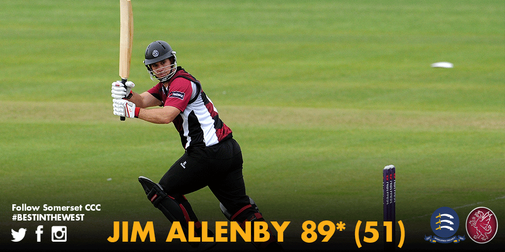 SomersetCCC's tweet photo. RT this if you think Jim Allenby is your man of the match! #bestinthewest http://t.co/QviZI6rd07
