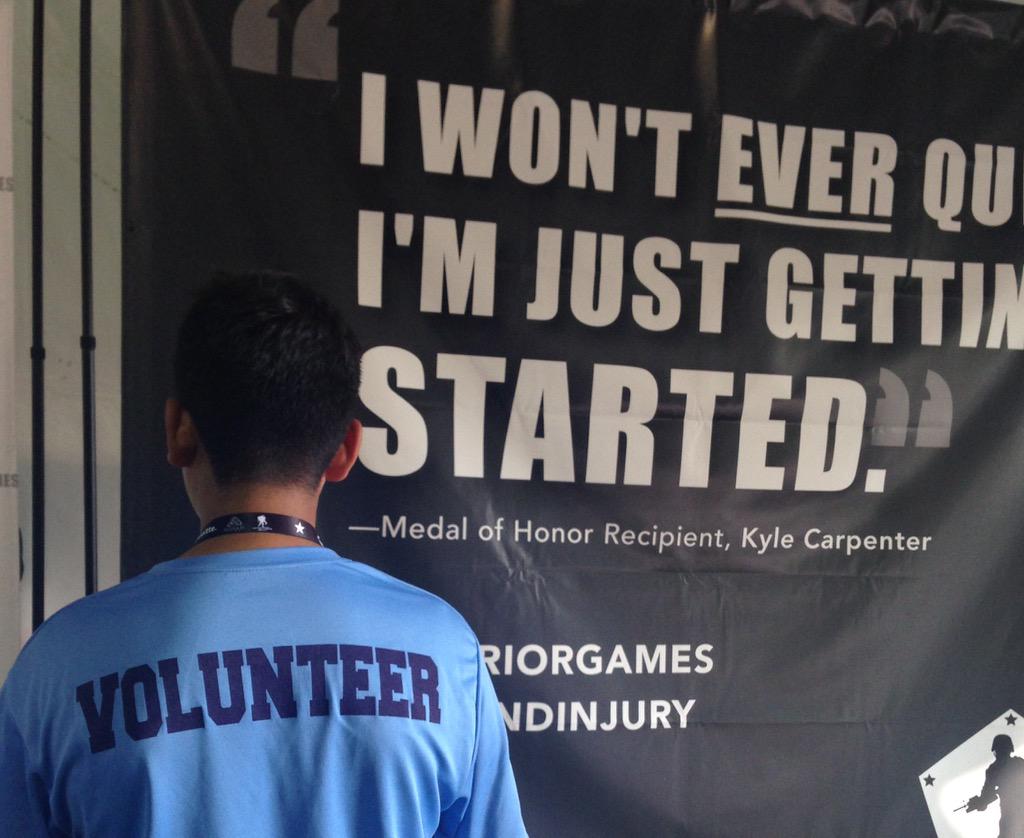 GenDunford's tweet photo. #WarriorGames not possible without tremendous volunteers!  Thank you! @USSOCOM @USMC @USArmy @USNavy @usairforce http://t.co/iMmiKZXtqW