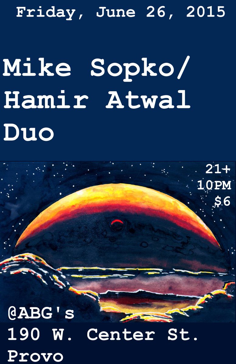abgsbar's tweet photo. In need of a little harmony? Come into ABG's and enjoy a live music duet ! http://t.co/nfadH3P7ht
