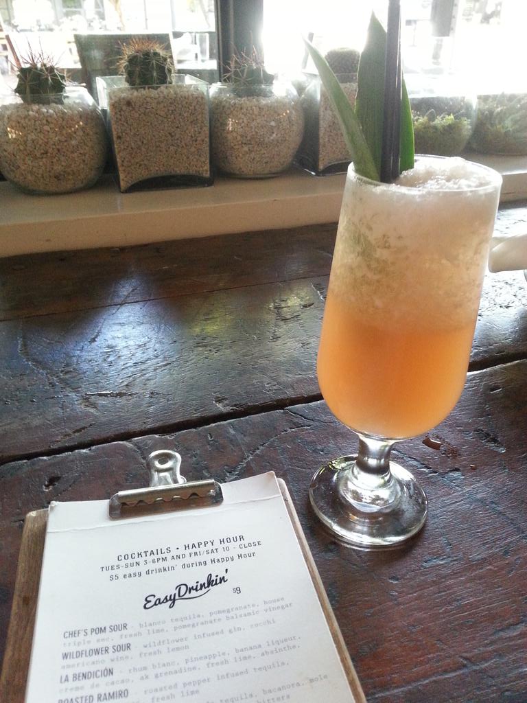 RebeccaAMills's tweet photo. @AgustinKitchen having the delicious La Bendicion. #cocktails http://t.co/XnknUHIEvi