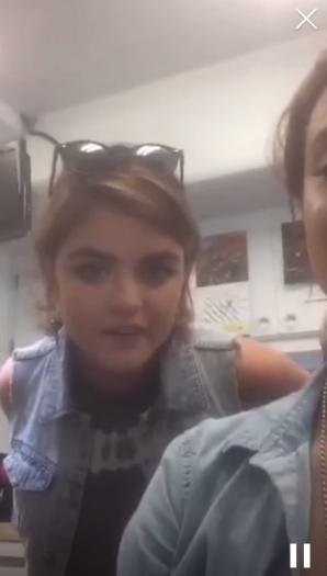 miss_jillyb's tweet image. Today, Lucy &amp;amp; Troian ❤ #Sparia on set 6x11 #PLL #PLLTimeJump