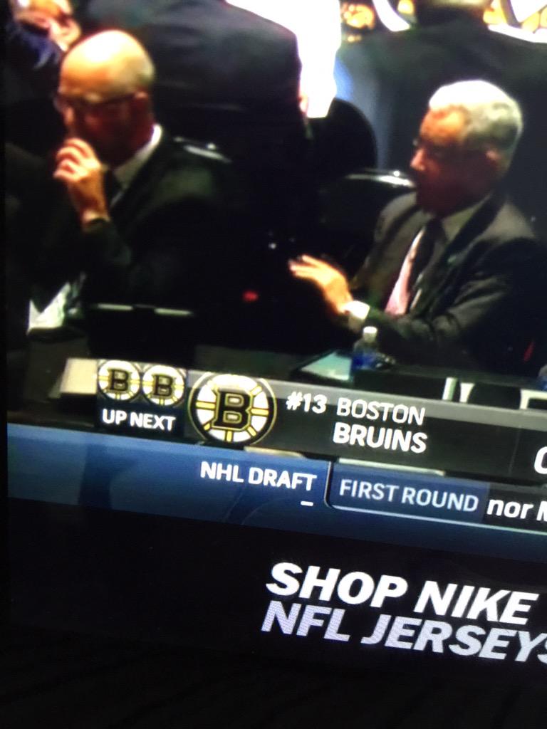 sonoflucic's tweet photo. I'm just loving this sight :) #2015NHLDraft #NHLBruins http://t.co/7CFp4CBwAf