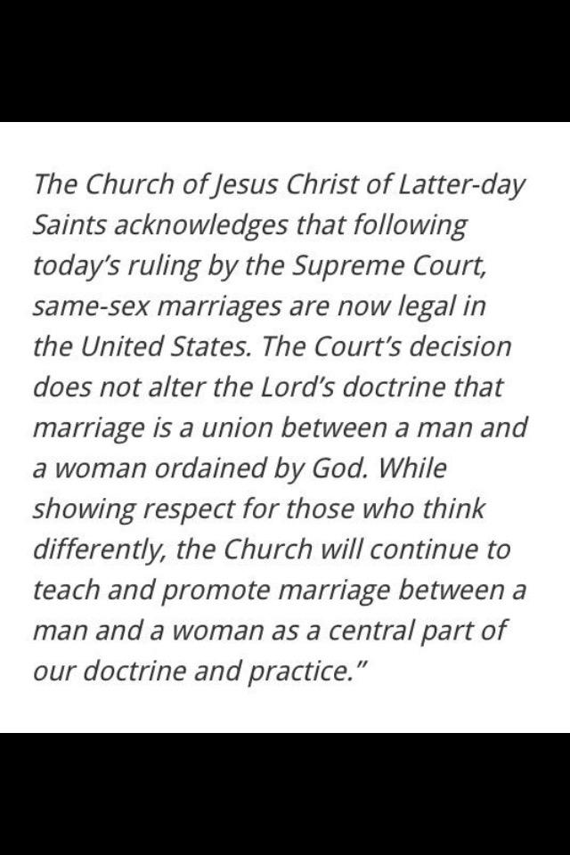 OnlyMormons's tweet photo. The Church's official statement. http://t.co/QwzfQJpWEK