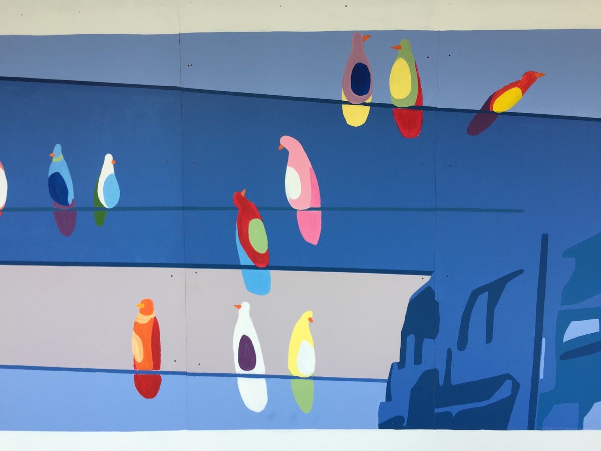 TheNestCondos's tweet photo. The grade 12 students of @TDSB_oakwood painted this mural for us and we love it! http://t.co/aXwt0PZbPL #stclairwest http://t.co/MJB2Z8BZr9