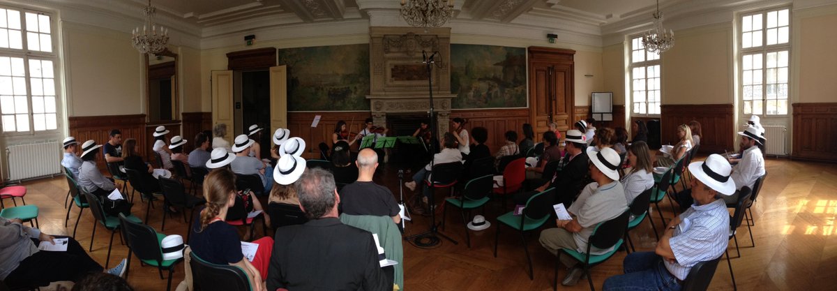 LGQuatuor's tweet photo. Formidable expérience lors du concert  @LeCnam, merci pour votre accueil, votre enthousiasme et vos applaudissements http://t.co/1fIsUQGnv5