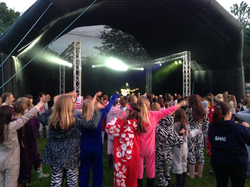 GuysFarm's tweet photo. The music has begun @Guystonbury what a fab location!! http://t.co/WgFJ7I4WAs