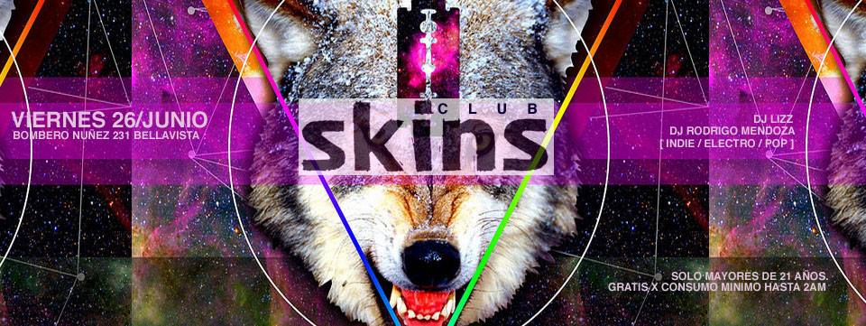 Centroelcerro's tweet photo. ▶CLUB SKINS HOY!  DJ LIZZ ▶  Dj RODRIGO MENDOZA 
#skinsparty #openminded
@Centroelcerro Bombero Nuñez 231 Bellavista http://t.co/DQGRRemthK