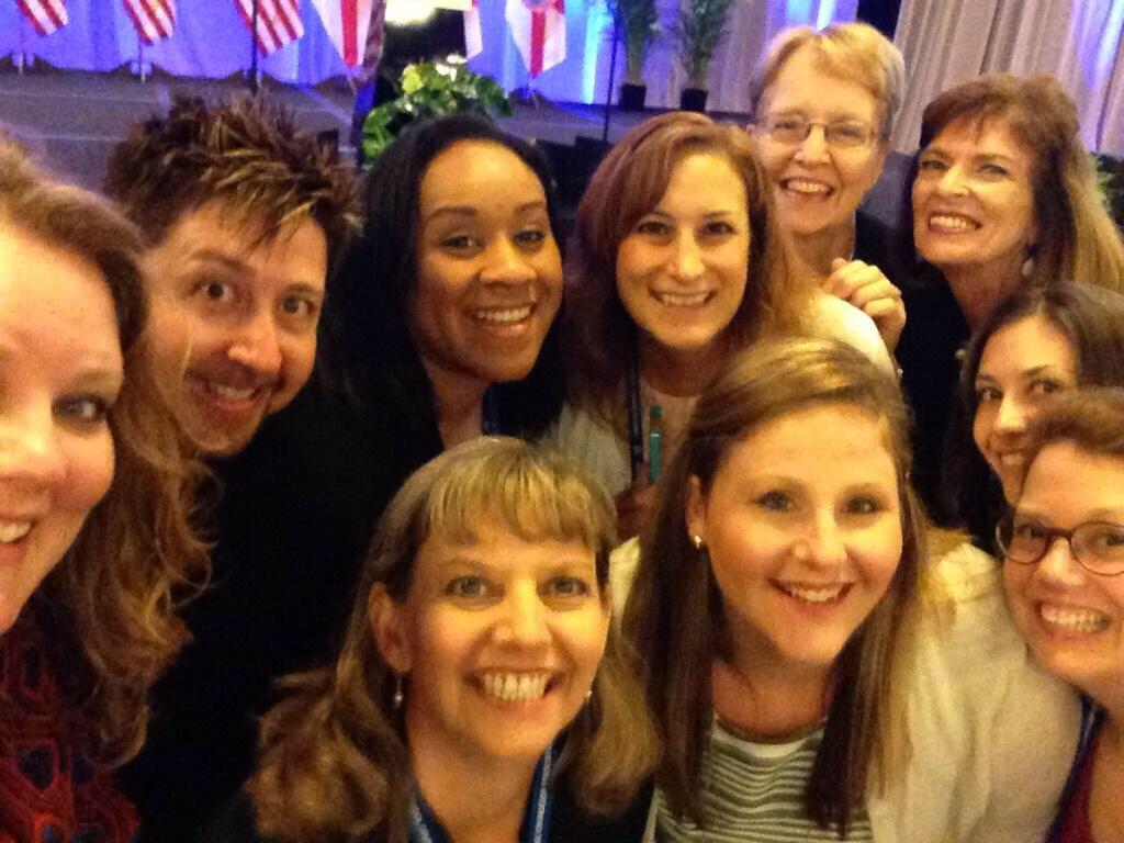 CounselorSaraW's tweet photo. Feeling a little "Flashback Friday" to VIP status waiting for the #reachhigher announcement &amp; @FLOTUS @ #ASCA14 #FBF http://t.co/kzUav92DFL