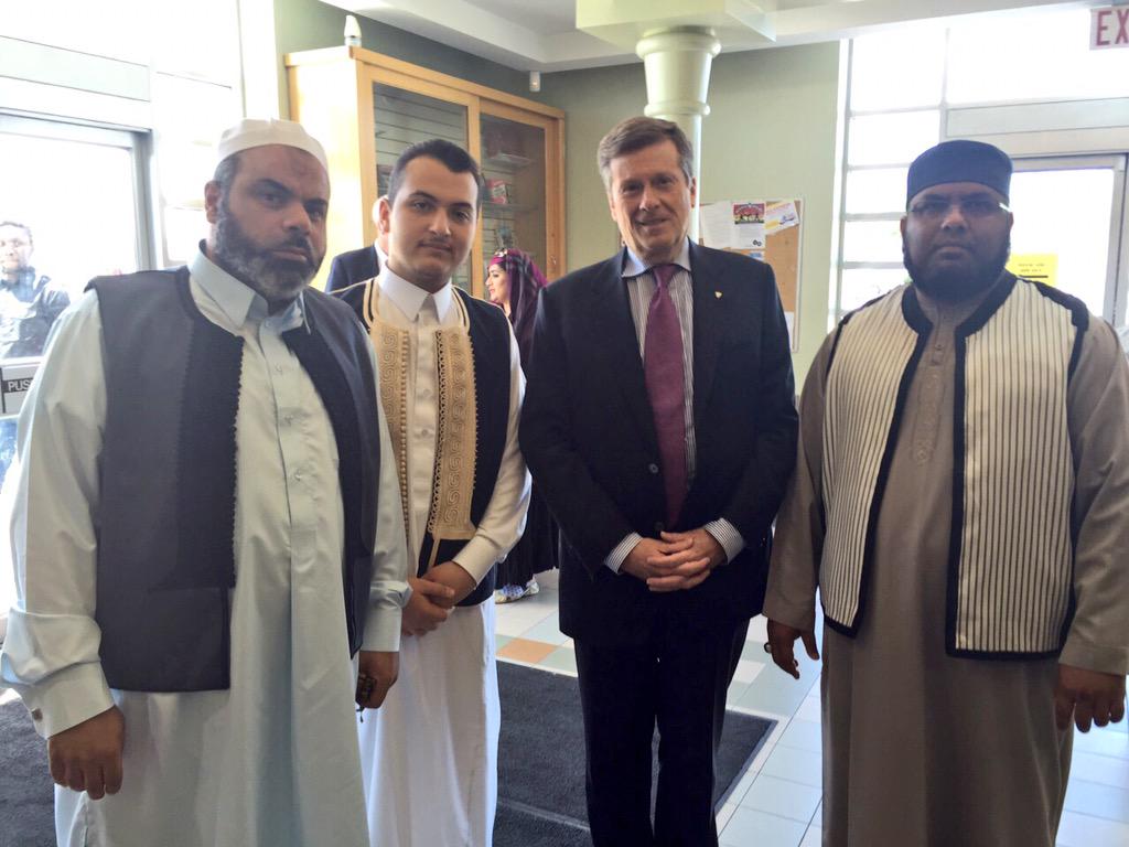 JohnTory's tweet photo. Visited TARIC Islamic Centre in Etobicoke to observe Friday prayers for #Ramadan #TOpoli http://t.co/HRytU1imsj
