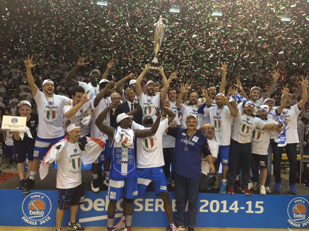 Sassari Basket Scudetto Campione d'Italia Serie A