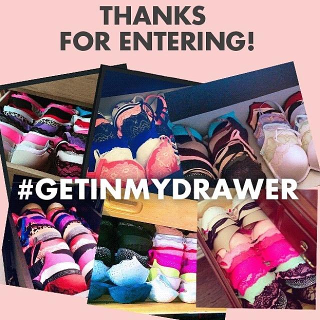 LaSenza's tweet photo. Check back soon for our #GetInMyDrawer Winner announcement!  Plus a sexy surprise for many of our entries 😉 💋 http://t.co/Edrm9xy1tk