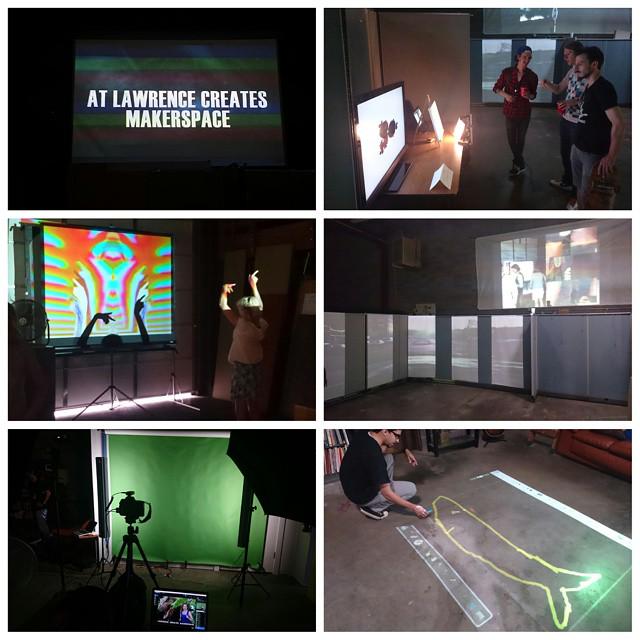 lawrencecreates's tweet photo. We had a blast last night at Sensory Overload. #FreeStateFest Check out the T.Rex Photo Booth http://t.co/hBi2NIZ3Uv http://t.co/8SvLyr6Fuf