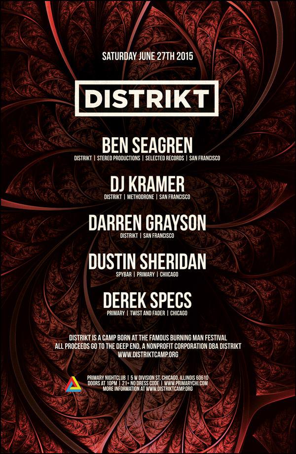 Primarypresents's tweet photo. Tomorrow we host the burning man camp Distrikt at Primary! Come support the fundraiser! This will be an experience! http://t.co/ixA63LnAGX