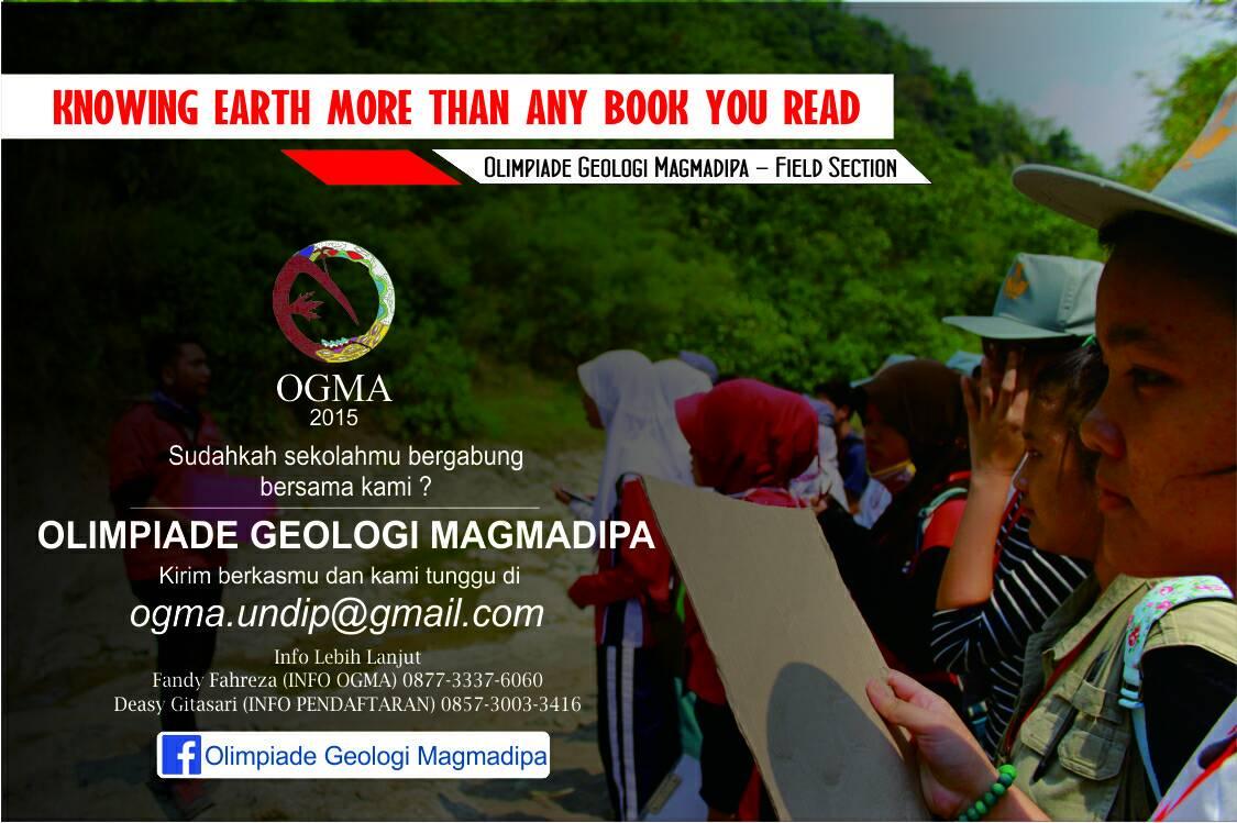 GEMA_undip's tweet photo. kamu anak SMA suka geologi? jangan lewatkan Olimpiade Geologi Magmadipa, Oktober 2015 ! http://t.co/gJIcBorou5 @sma2blitar @sman4blitar