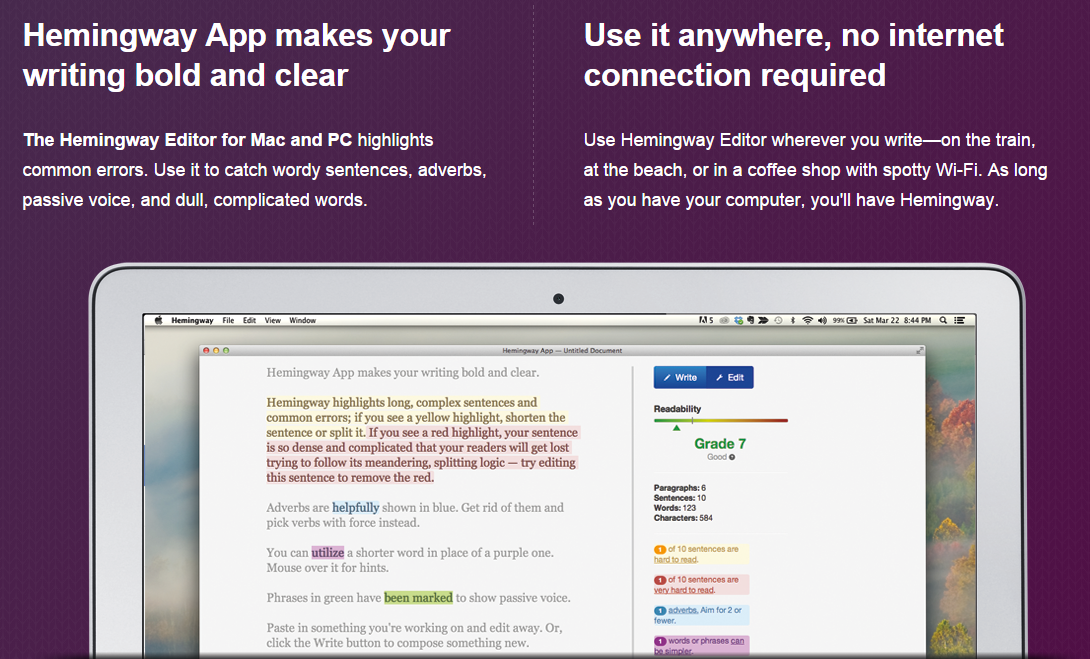 CVPerfected's tweet image. A new #editing #app drastically improves your #English #writing and #blogging! @hemingwayapp bit.ly/1LAXnxP