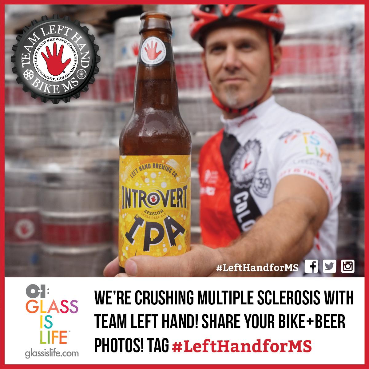 LeftHandBrewing's tweet photo. @TeamLeftHand is ready for the 1st 150 miles for MS! Share your bike & beer photos! #LeftHandforMS @GlassIsLife http://t.co/yfnWGiGZH1