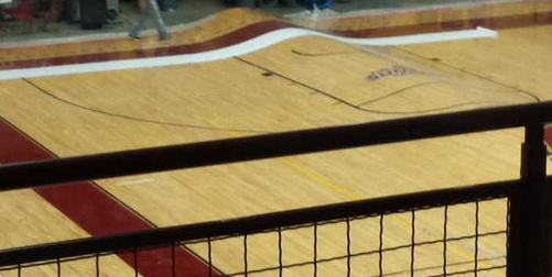espn's tweet photo. Is that a wave? 

Flooding at the University of Denver's Magness Arena had a true ripple effect. (via @NickKosmider) http://t.co/NhpWEQiFPr