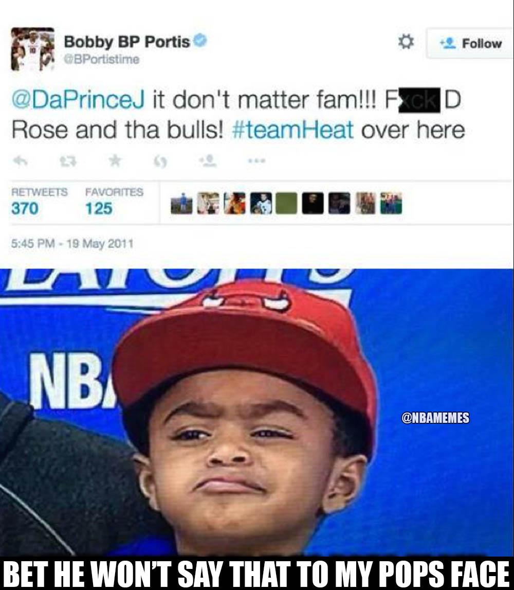 NBA Memes on X: That awkward moment when Bobby Portis got drafted